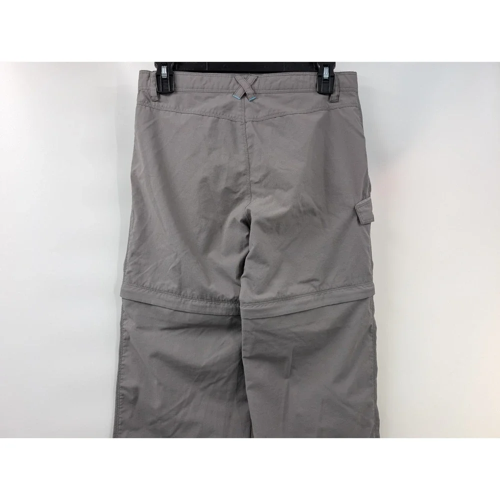 North Face Girls Convertible Pants Gray Size Large 14/16 Outdoor Zip Off‎ Gray - Picture 8 of 9